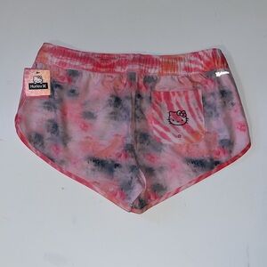 Hello Kitty Hurley phantom board shorts swim womens womens L pink gray tie dye